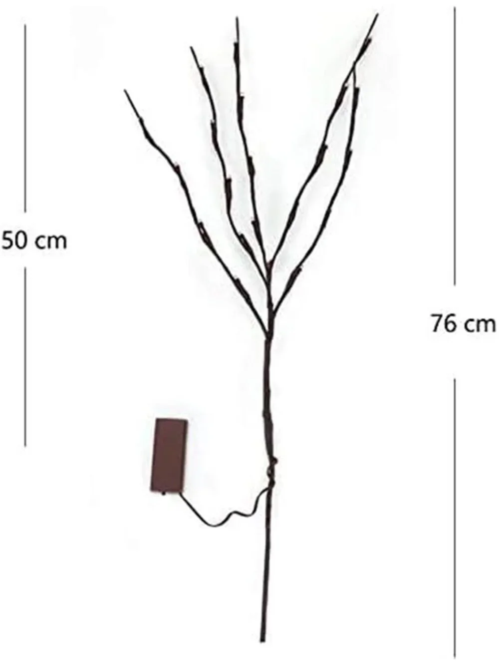 LED Lighted Branches White Twig Lights Battery Operated Vase Decor 2 Pack 30In